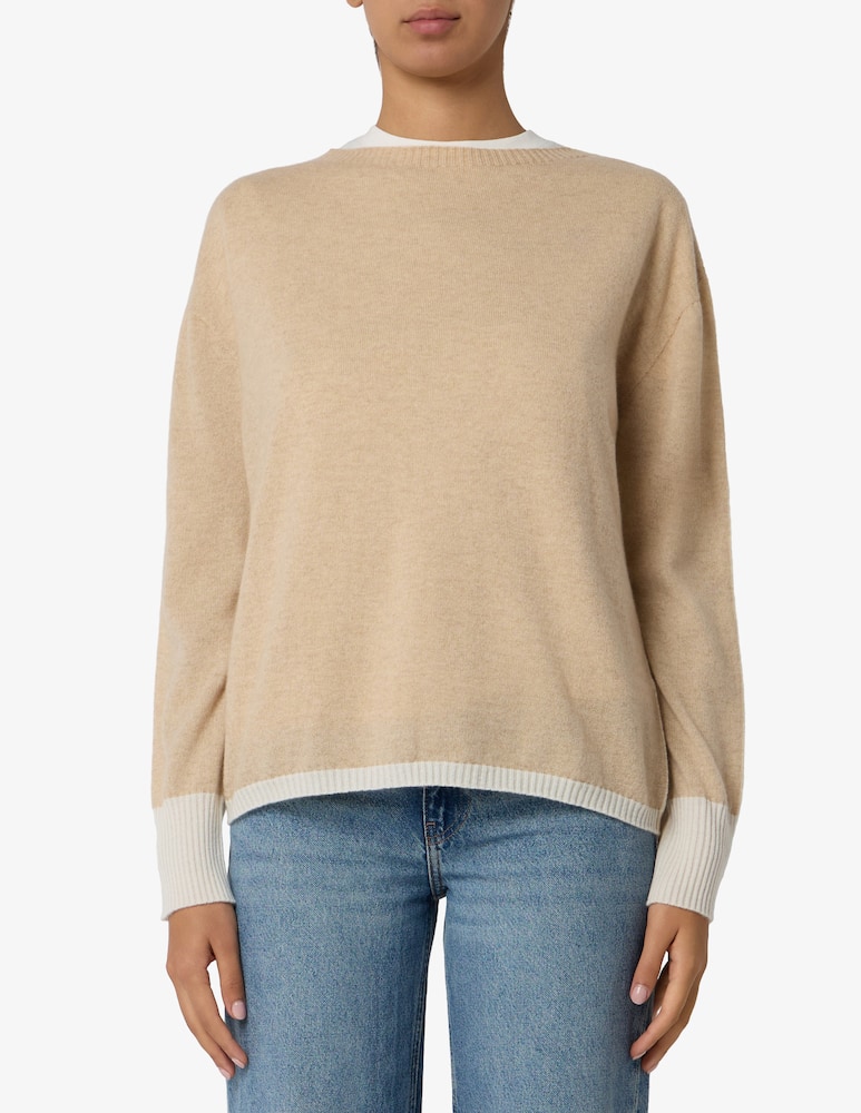 rinascente Rosso35 Maglione bicolor in cashmere