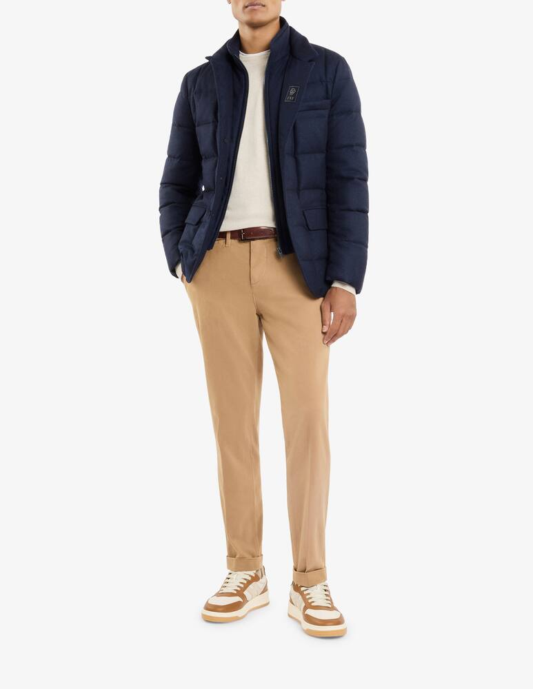 rinascente Fay Piumino Double Front in Flanella Cardata