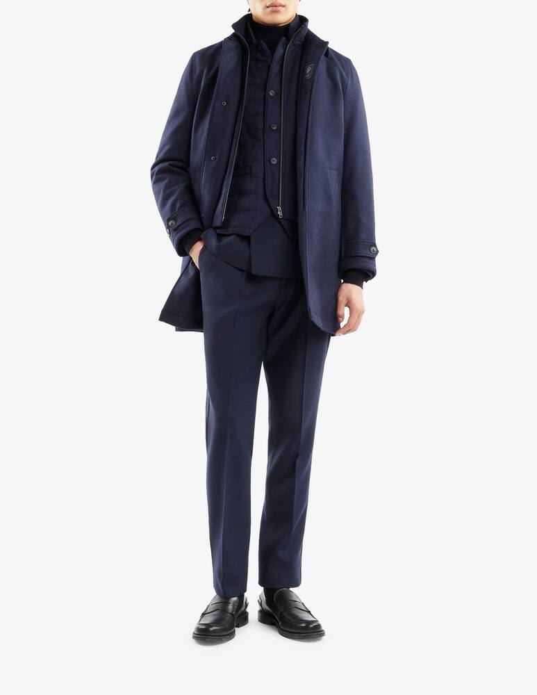 rinascente Fay Morning Coat in Wool Flannel