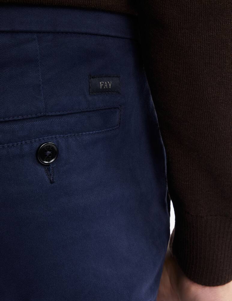 Fay Pantaloni Slim in Gabardine - immagine 4 Fay Pantaloni Slim in Gabardine - immagine 4