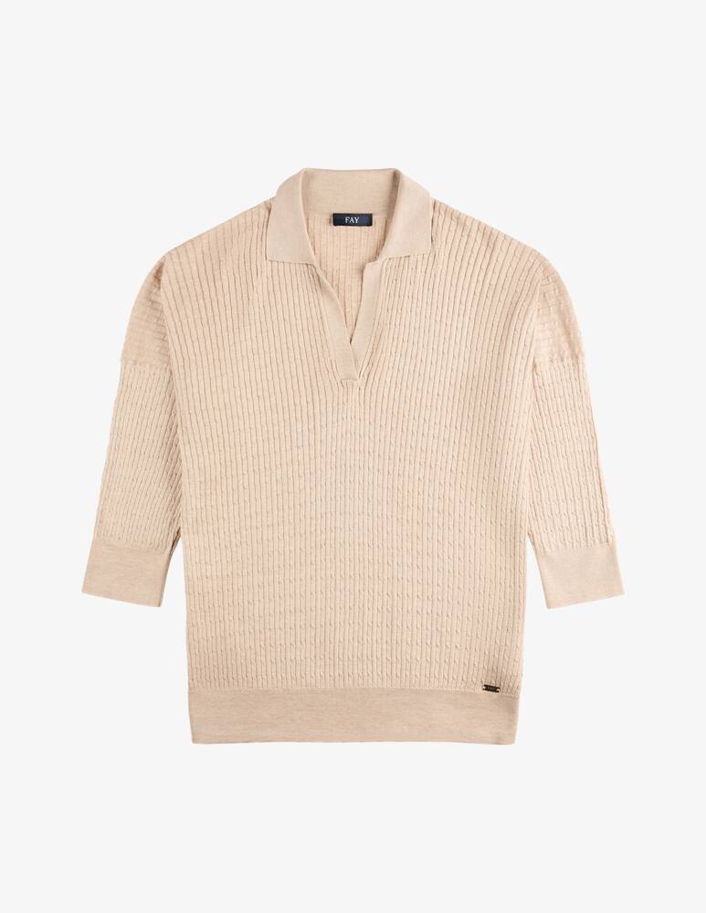 rinascente Fay Polo Shirt in Silk and Cotton