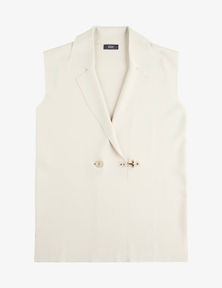 rinascente Fay Waistcoat in Technical Viscose Knit