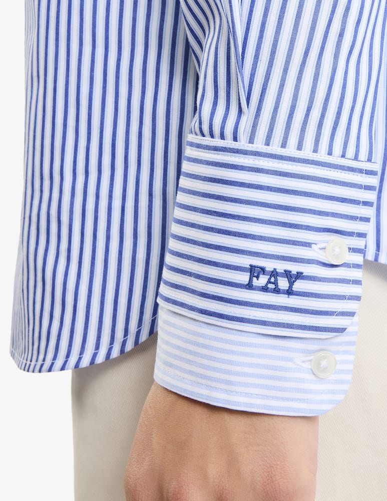 rinascente Fay Camicia Regular in Cotone a Righe