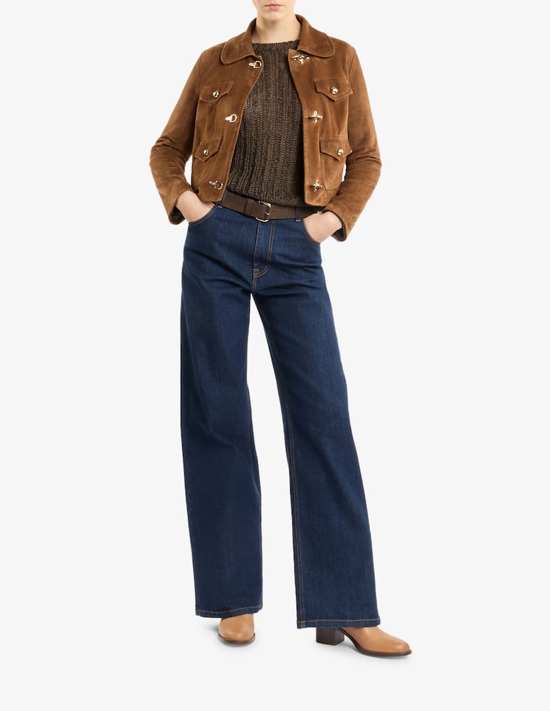 rinascente Fay 3 Ganci in Pelle Scamosciata