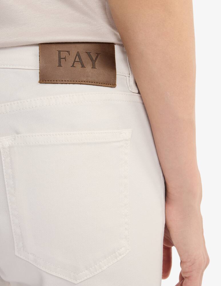 rinascente Fay Pantaloni 5 Tasche in Cotone Stretch