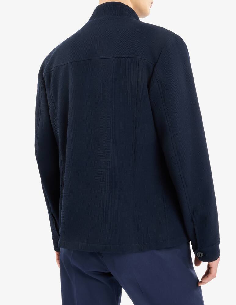 rinascente Fay Short Field Jacket in Stretch Wool and Cotton
