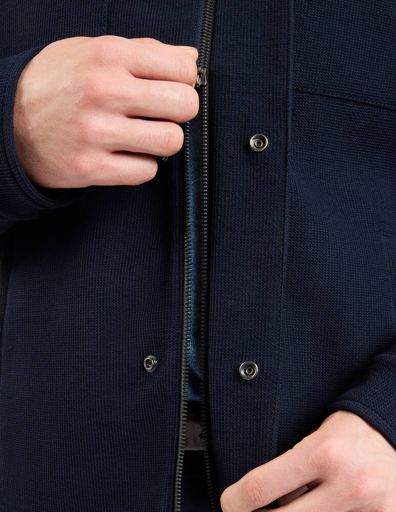 rinascente Fay Short Field Jacket in Stretch Wool and Cotton