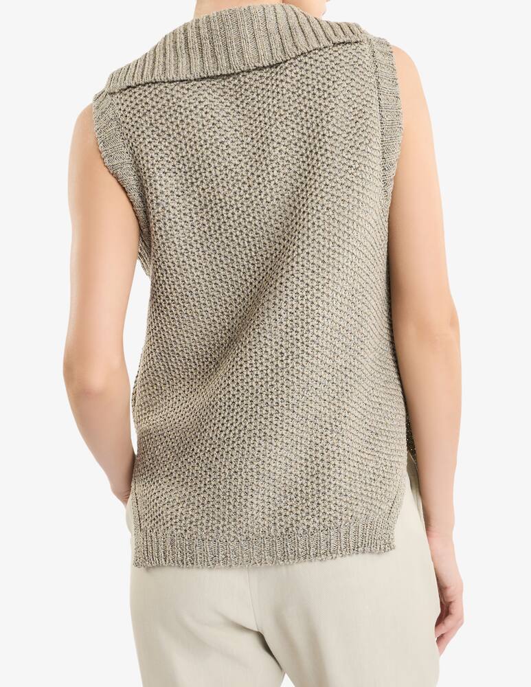 rinascente Fay Waistcoat in Cotton and Lurex