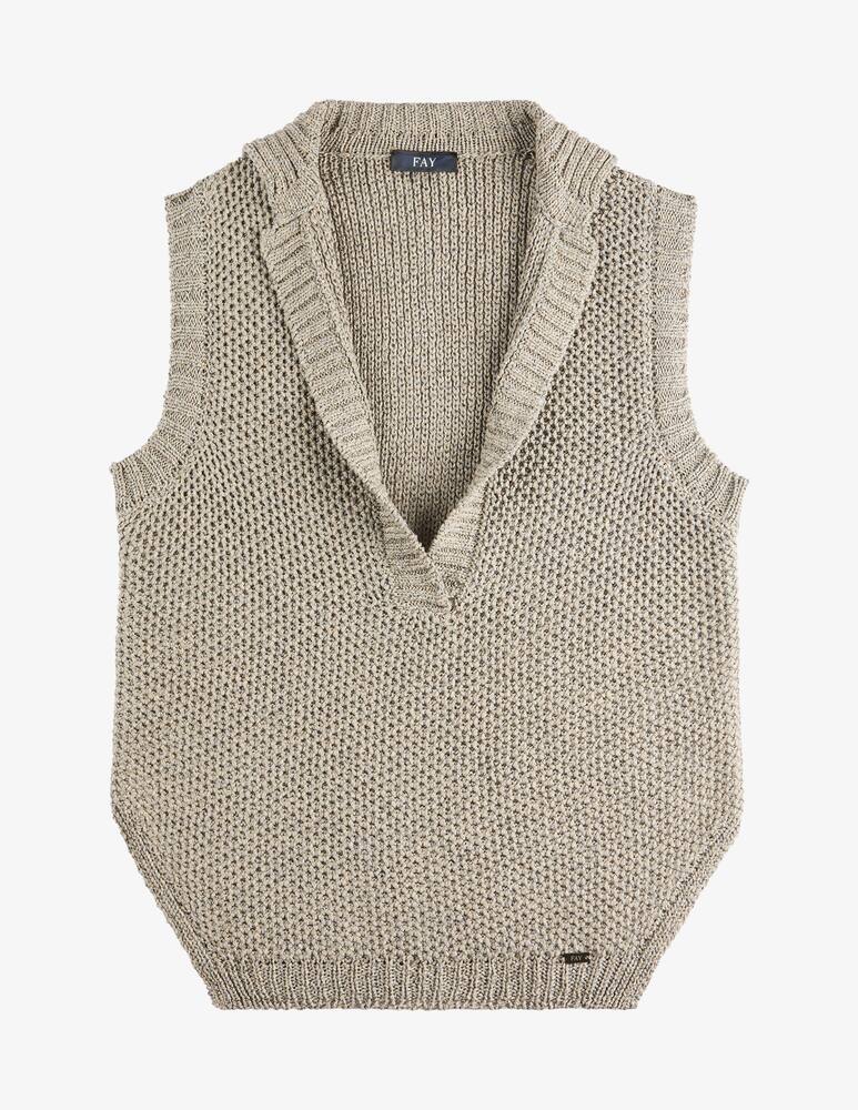 rinascente Fay Waistcoat in Cotton and Lurex