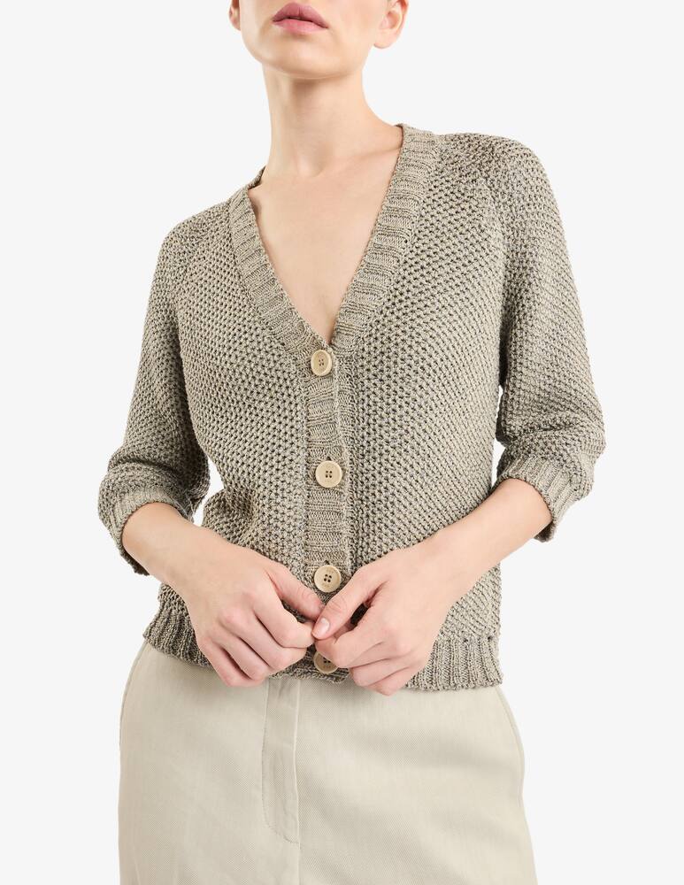 rinascente Fay Cardigan in Cotton and Lurex