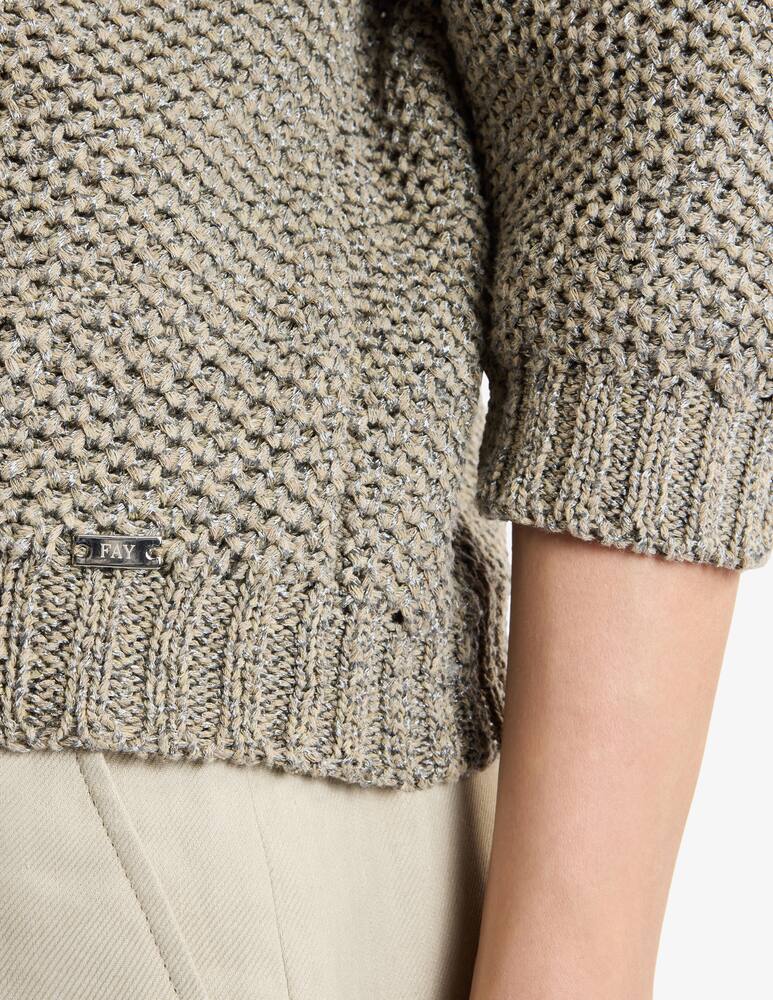 rinascente Fay Cardigan in Cotton and Lurex