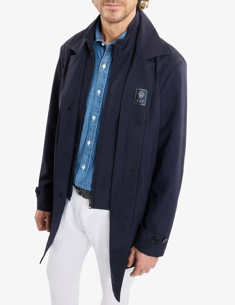 Fay Morning Coat in Nylon Stretch - immagine 1 Fay Morning Coat in Nylon Stretch - immagine 1