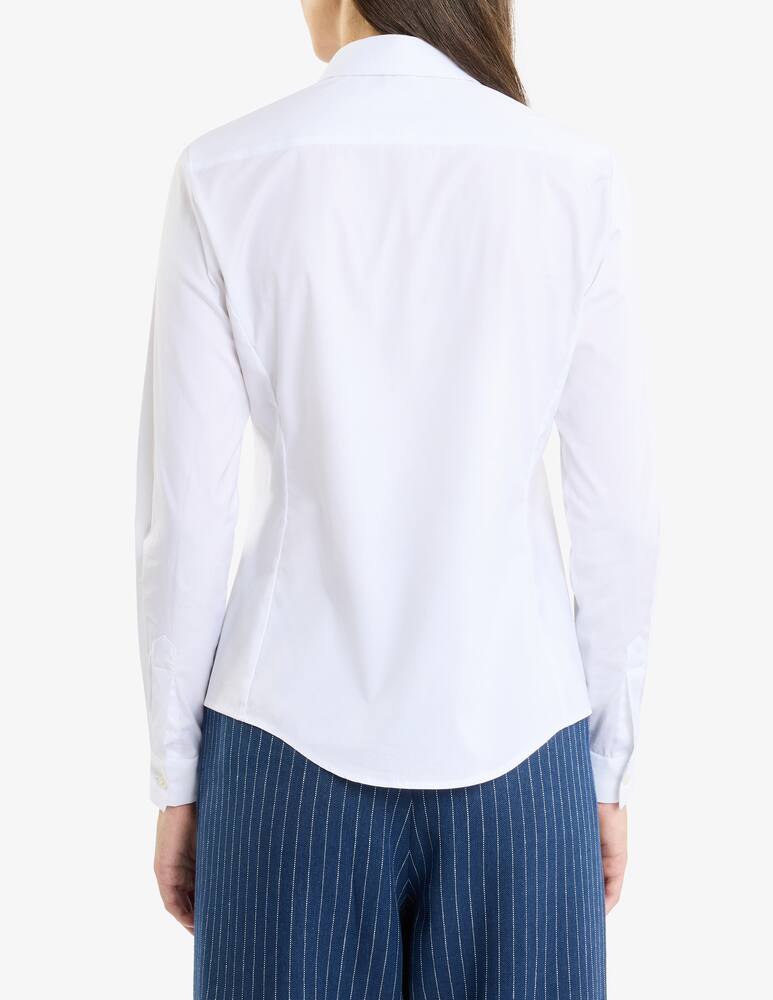 rinascente Fay Slim Shirt in Stretch Poplin