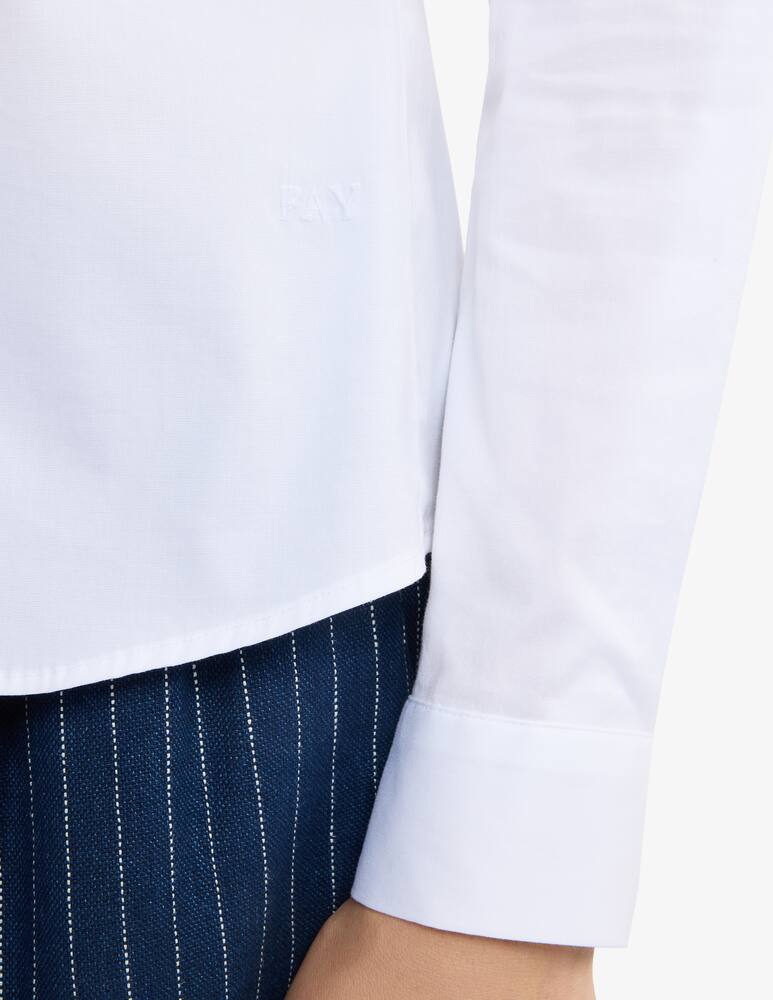 rinascente Fay Slim Shirt in Stretch Poplin