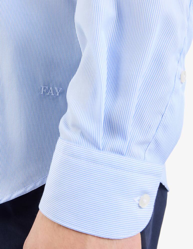 rinascente Fay Camicia Travel Regular in Cotone