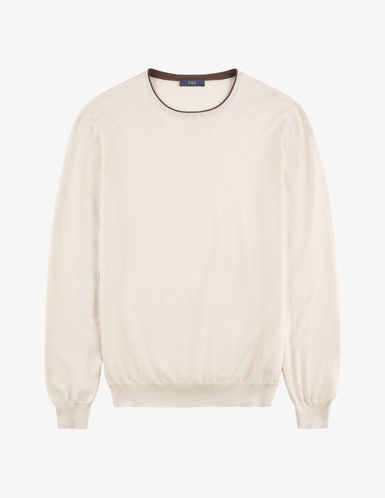 rinascente Fay Round-neck Jumper in Cotton