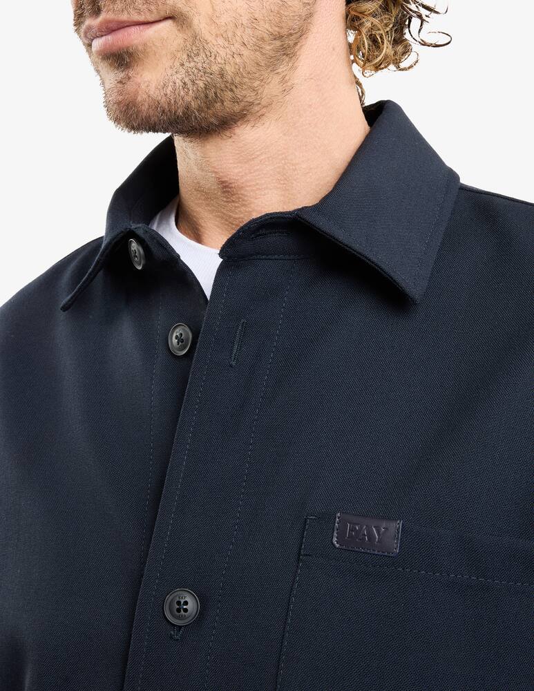 rinascente Fay Shirt Jacket in Wool Canvas