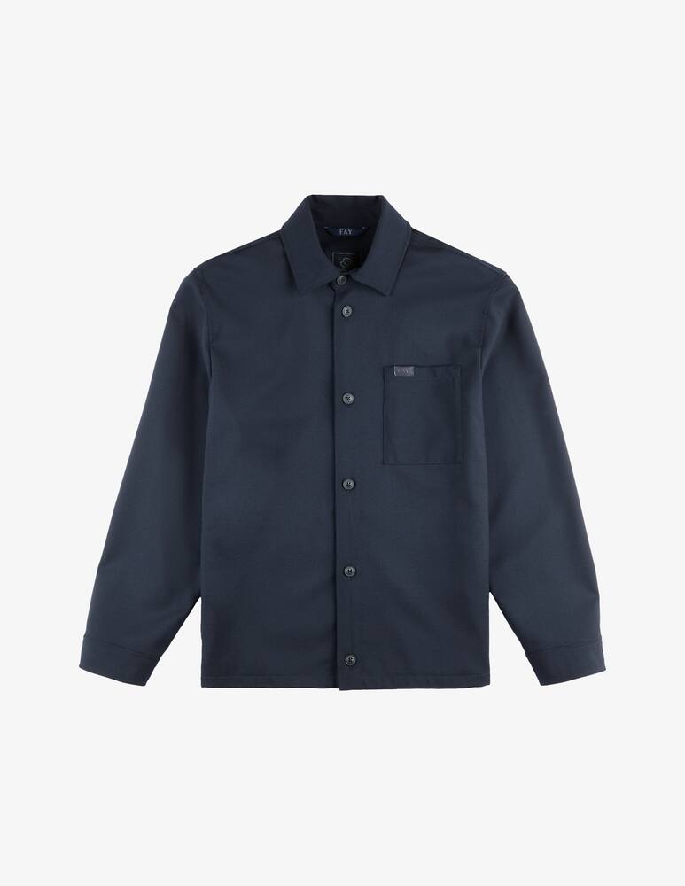 rinascente Fay Shirt Jacket in Wool Canvas