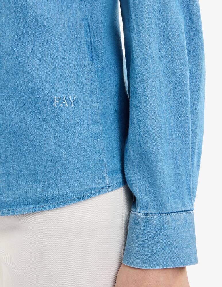 rinascente Fay Slim Shirt in Denim