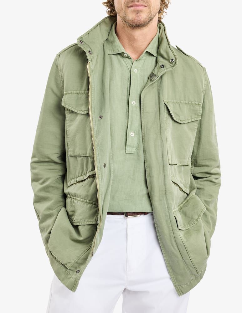 Fay Field Jacket in Tela di Cotone e Lino - immagine 1 Fay Field Jacket in Tela di Cotone e Lino - immagine 1