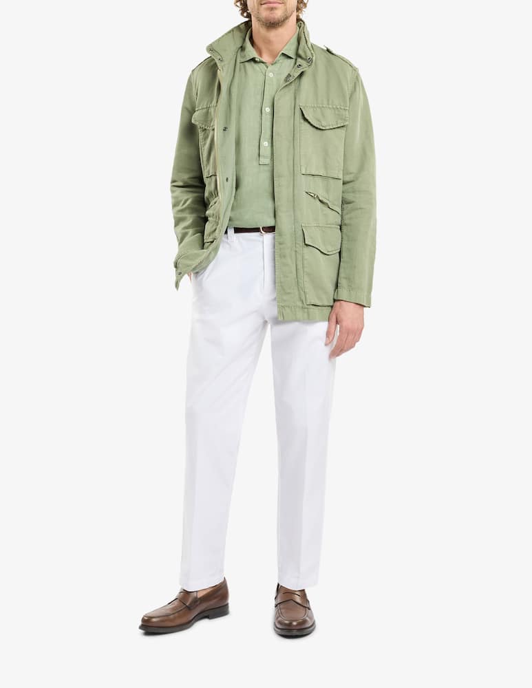 Fay Field Jacket in Tela di Cotone e Lino - immagine 2 Fay Field Jacket in Tela di Cotone e Lino - immagine 2