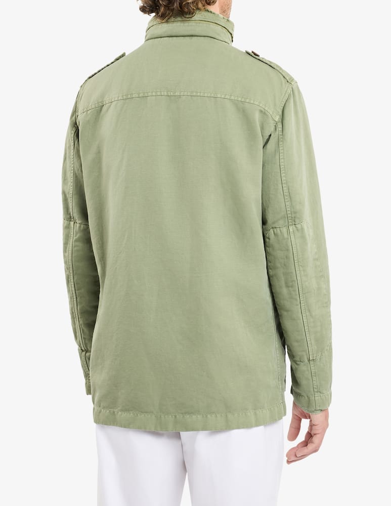 Fay Field Jacket in Tela di Cotone e Lino - immagine 3 Fay Field Jacket in Tela di Cotone e Lino - immagine 3