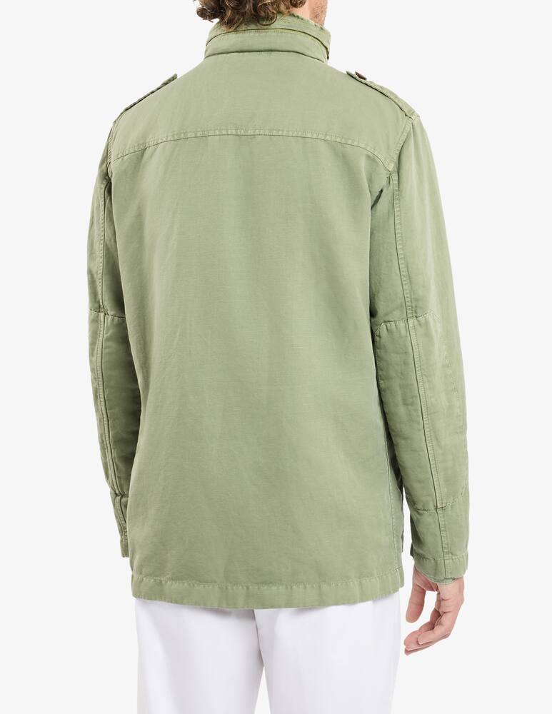 rinascente Fay Field Jacket in Cotton and Linen Canvas