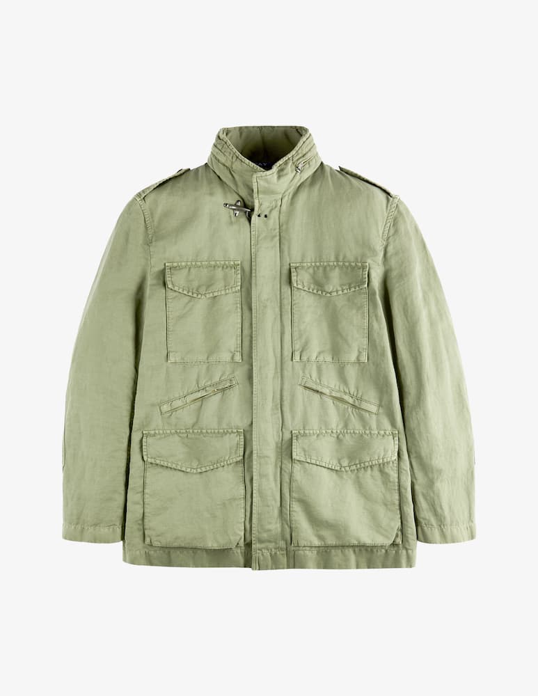 Fay Field Jacket in Tela di Cotone e Lino - immagine 6 Fay Field Jacket in Tela di Cotone e Lino - immagine 6