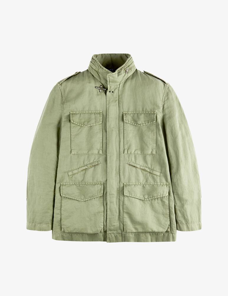 rinascente Fay Field Jacket in Cotton and Linen Canvas