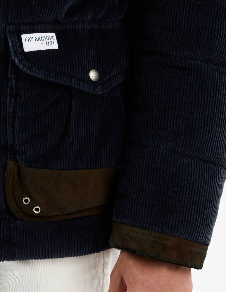 rinascente Fay 4 Ganci Piumino in Velluto - Fay Archive