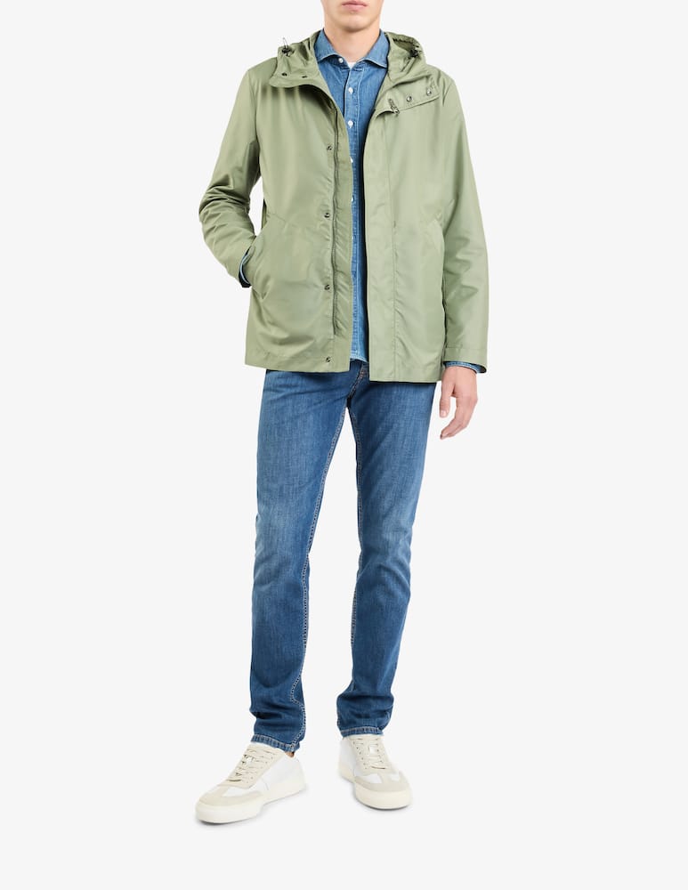 rinascente Fay Short Parka in Technical Poplin