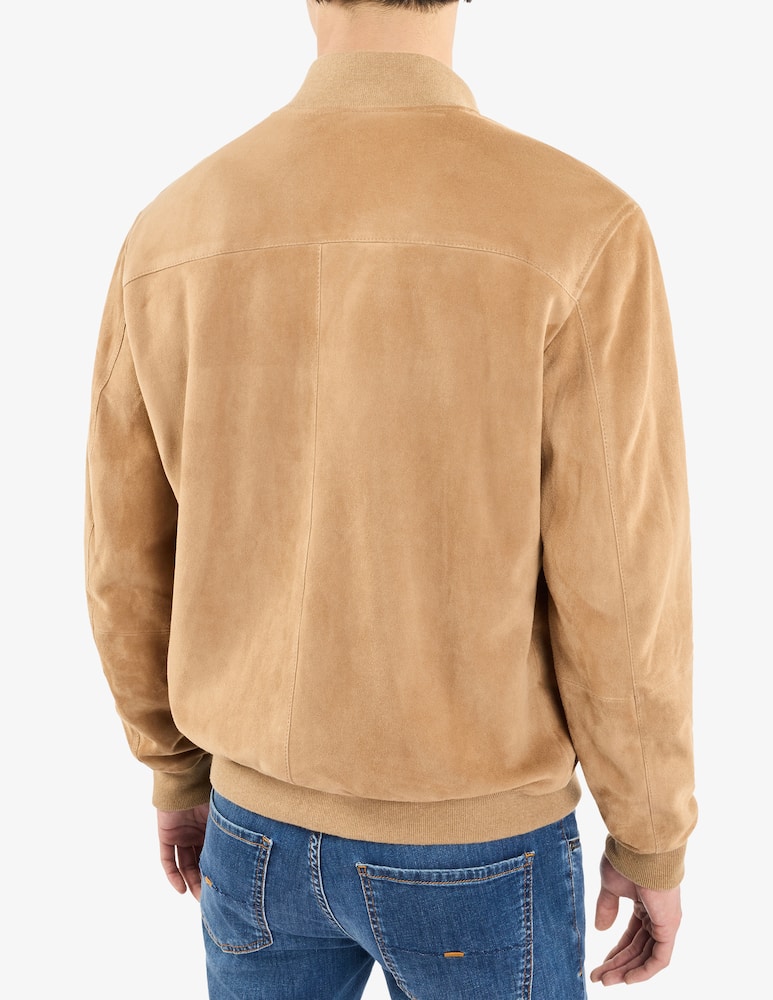 Fay Bomber Jacket in Suede - picture 3 Fay Bomber Jacket in Suede - picture 3
