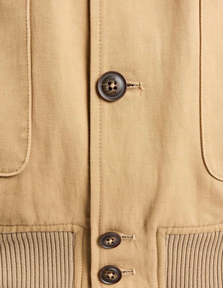 rinascente Fay Bomber in Twill di Cotone e Lino