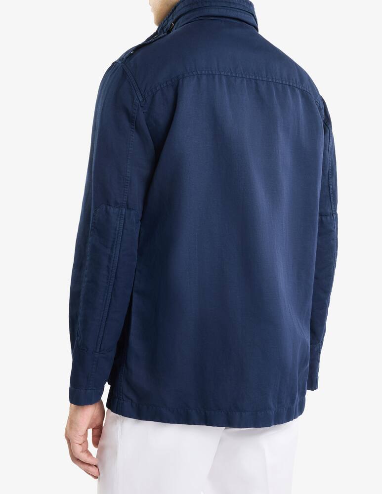 rinascente Fay Field Jacket in Tela di Cotone e Lino