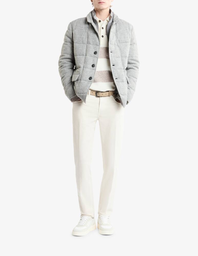 rinascente Fay Double Front Down Jacket in Merinos Wool