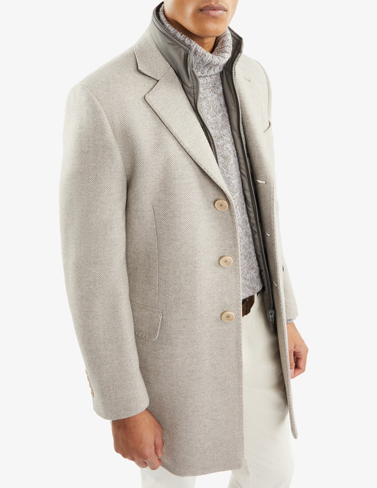 Fay Double Coat con Motivo Spigato - immagine 1 Fay Double Coat con Motivo Spigato - immagine 1
