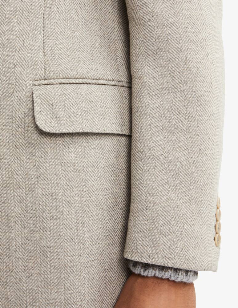 rinascente Fay Double Coat con Motivo Spigato