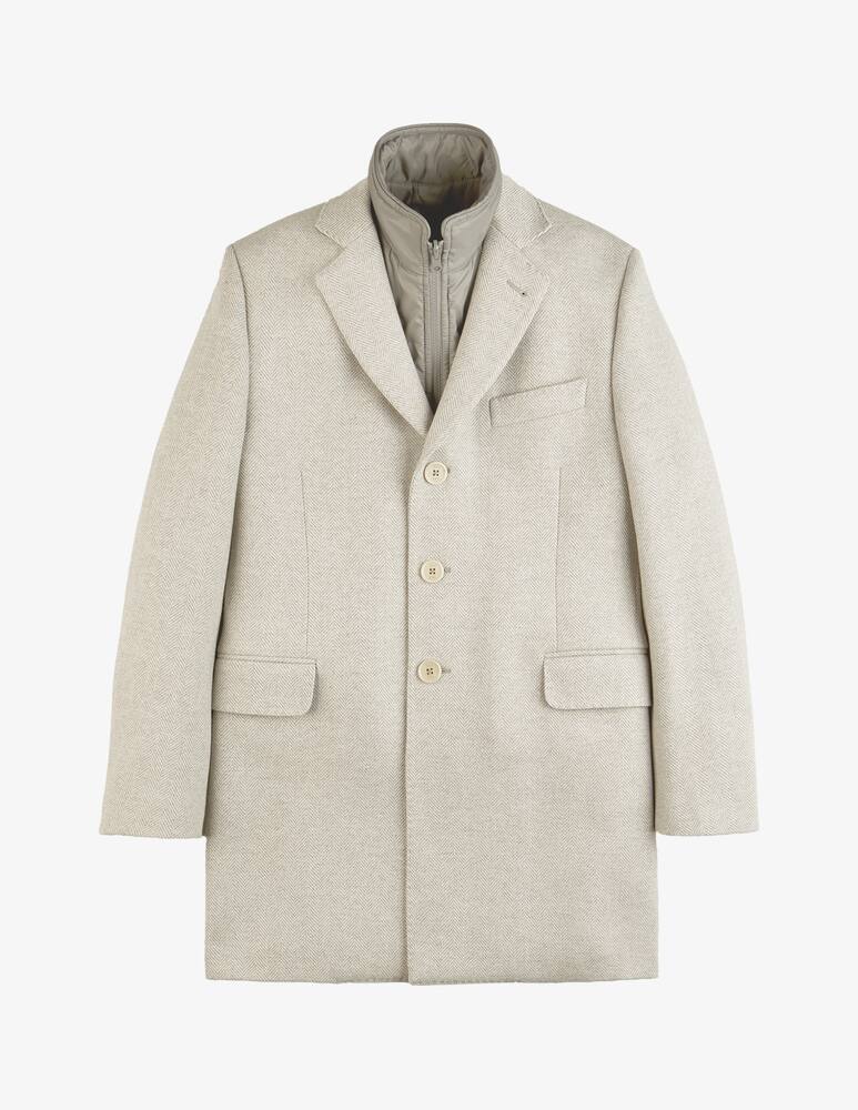 rinascente Fay Double Coat con Motivo Spigato