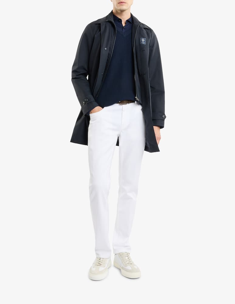 rinascente Fay Morning Coat in Cotone Tecnico