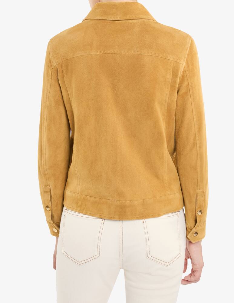 rinascente Fay Short Biker in Pelle Scamosciata