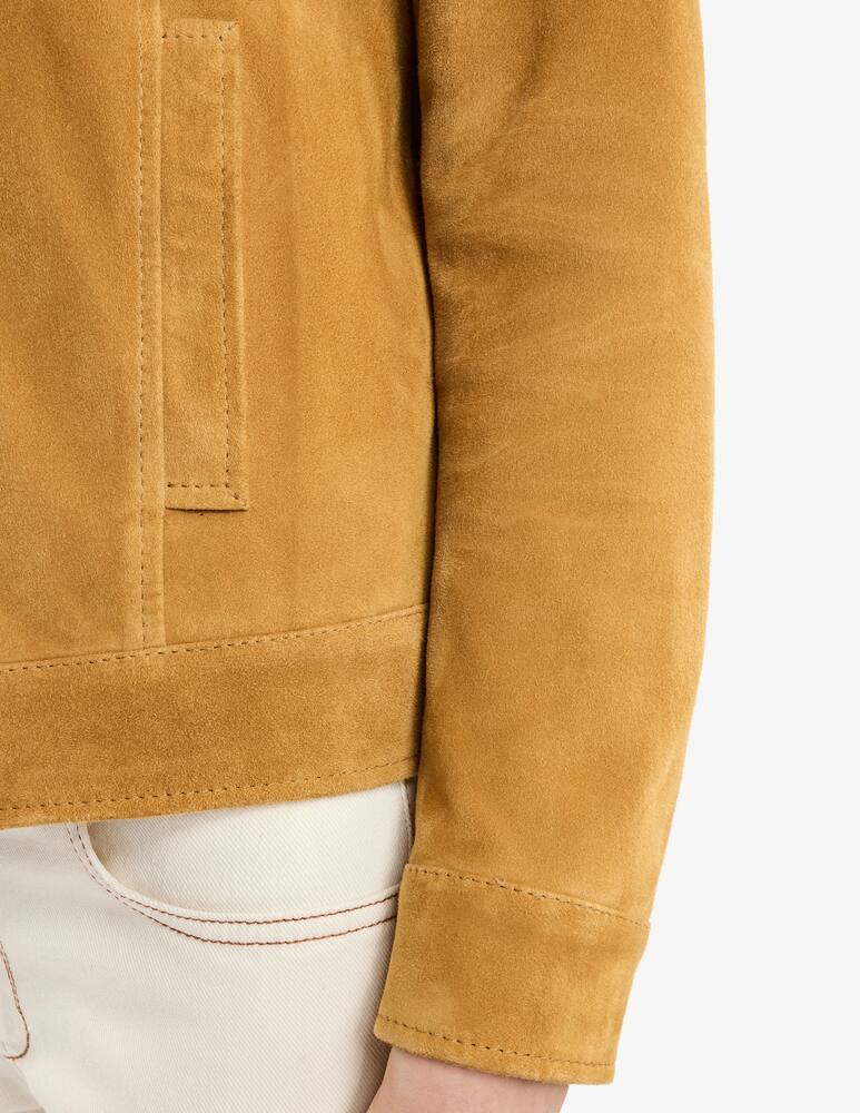 rinascente Fay Short Biker in Pelle Scamosciata