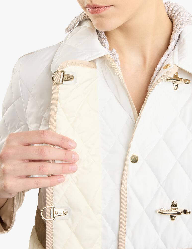 rinascente Fay 4 Ganci in Diamond-quilted Nylon