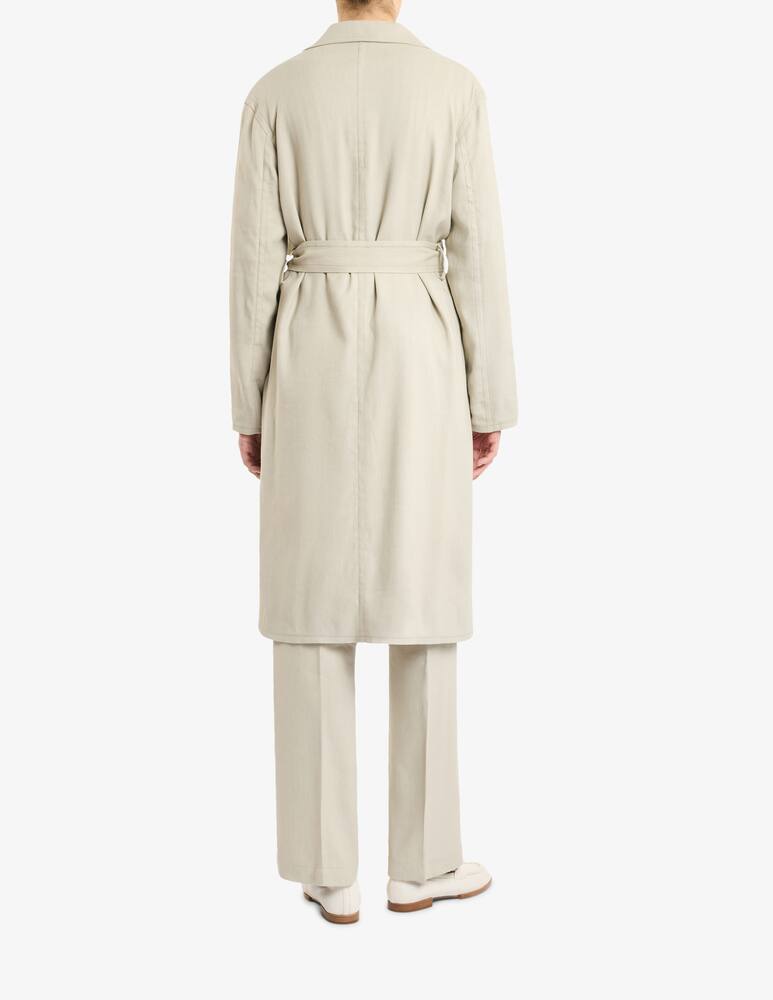 Fay Overcoat in Viscose and Stretch Linen - picture 3 Fay Overcoat in Viscose and Stretch Linen - picture 3