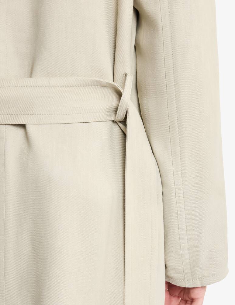 Fay Overcoat in Viscose and Stretch Linen - picture 6 Fay Overcoat in Viscose and Stretch Linen - picture 6