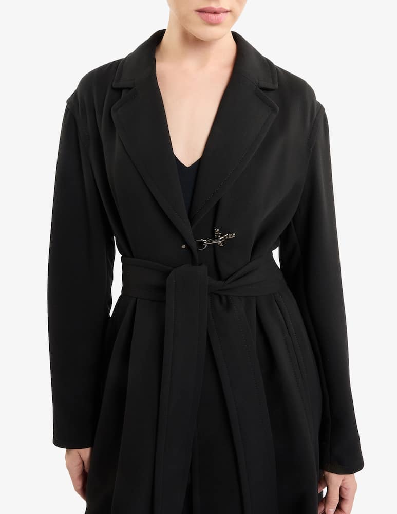 rinascente Fay Overcoat in Stretch Crepe