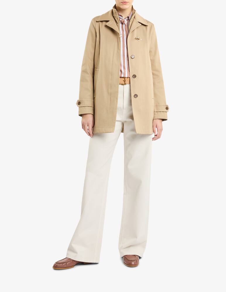 rinascente Fay Morning Coat in Double Face Cotton