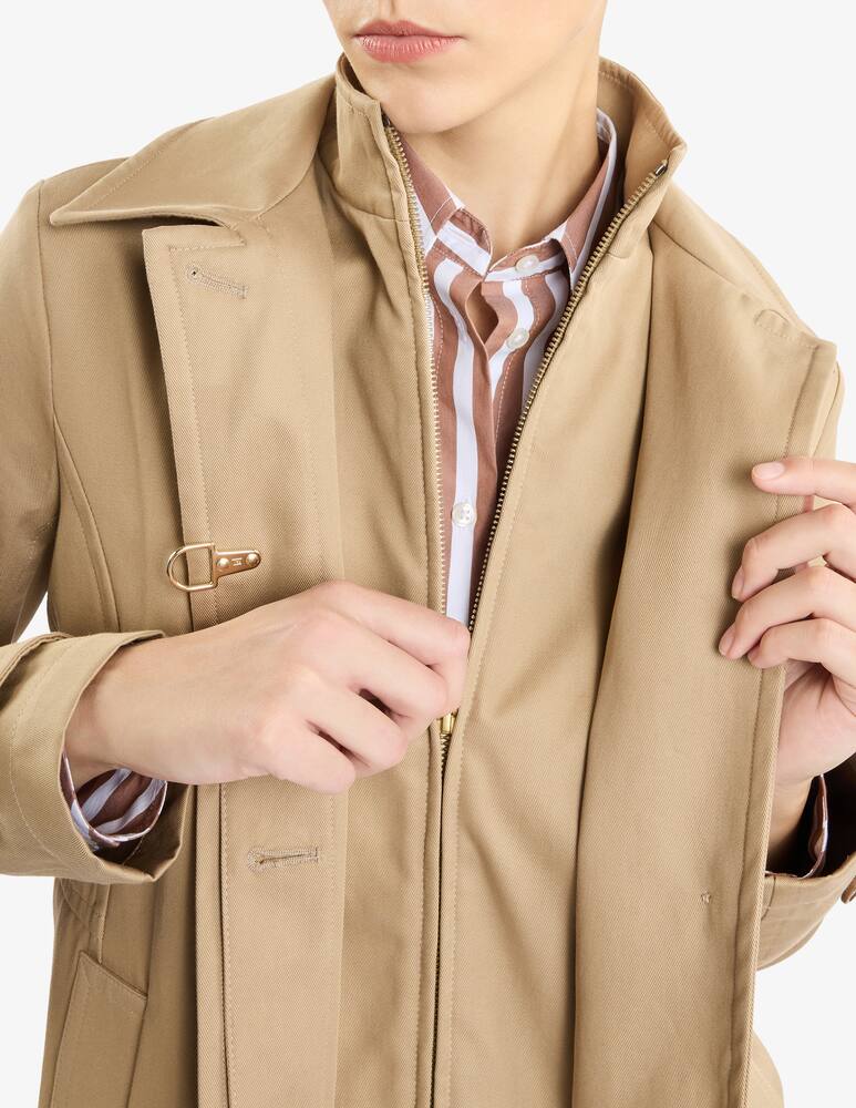 rinascente Fay Morning Coat in Double Face Cotton