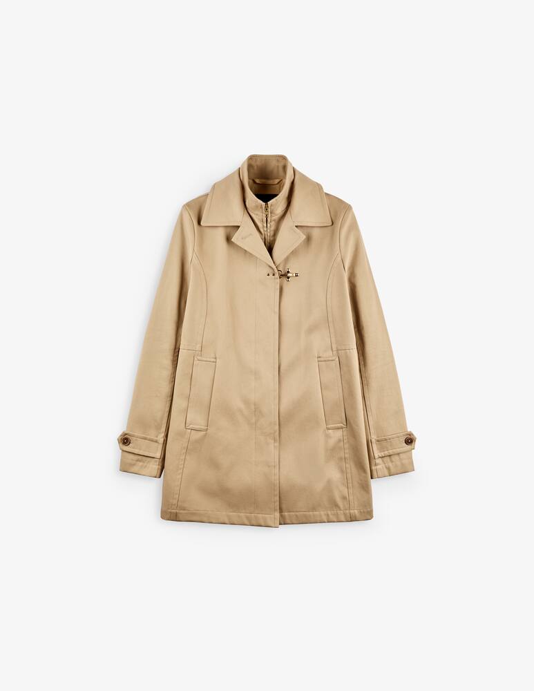 rinascente Fay Morning Coat in Double Face Cotton