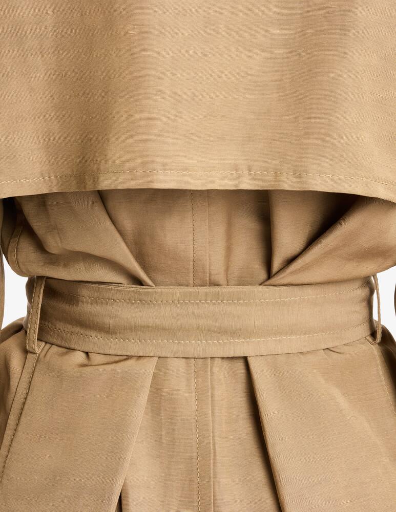 rinascente Fay Double-breasted Trench Coat in Linen and Viscose