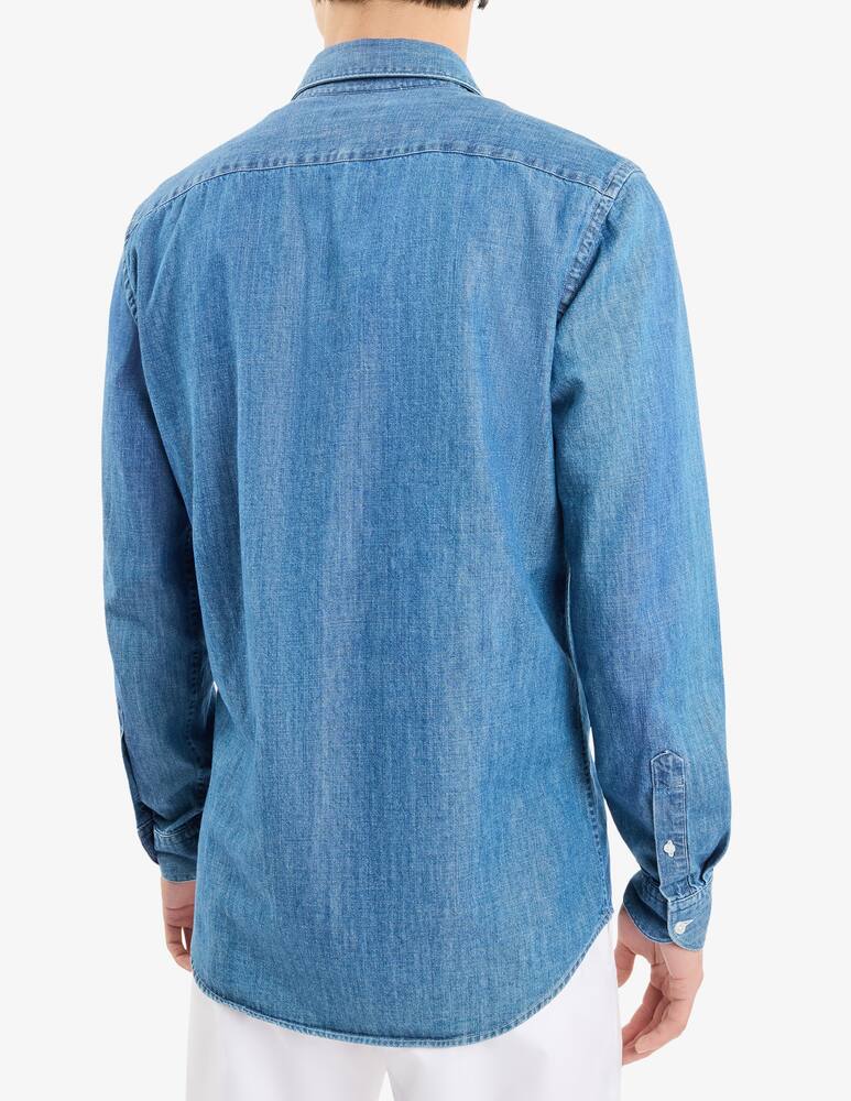 Fay Regular Shirt in Denim - picture 3 Fay Regular Shirt in Denim - picture 3
